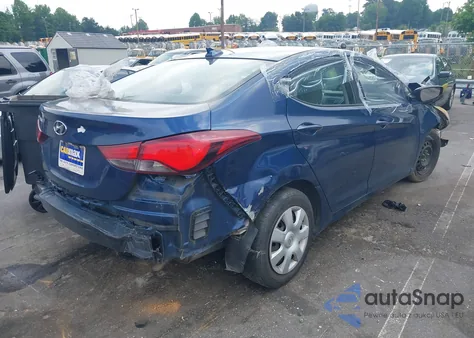 2016 Hyundai Elantra Se from USA, damaged, VIN 5NPDH4AE0GH684332